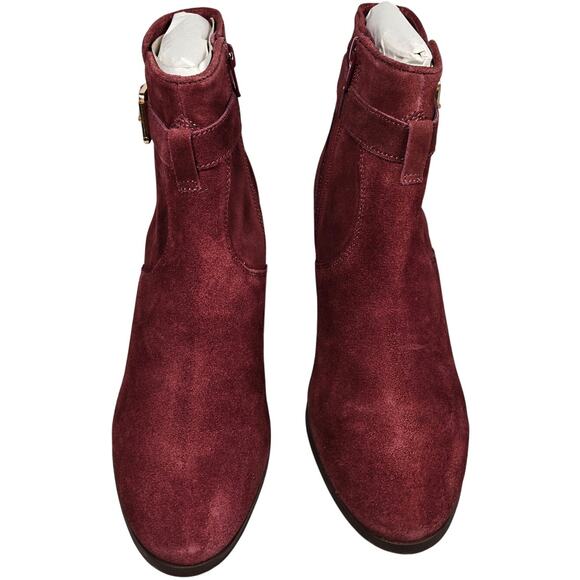 Diba Sleek Burgundy Suede Bootie 10 NWT - Picture 2 of 10